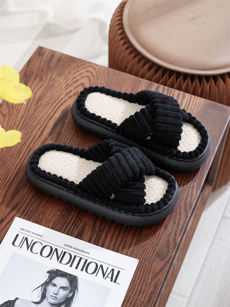 Pantofole Casa Open-Toe Fascia Incrociata