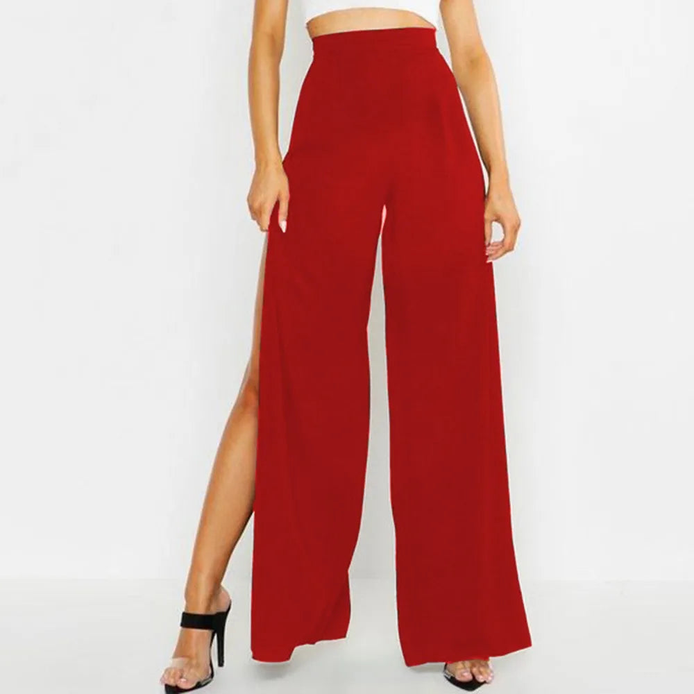 Pantaloni Yoga Gamba Larga con Spacco